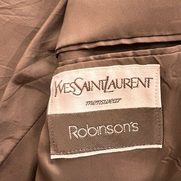 Vintage Yves Saint Laurent Menswear Blazer Tweed French Tailoring Robinson’s - Picture 6 of 11